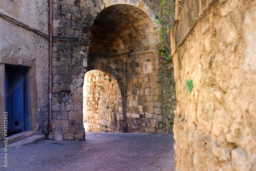 Detalle de la puerta de la muralla de Sepúlveda