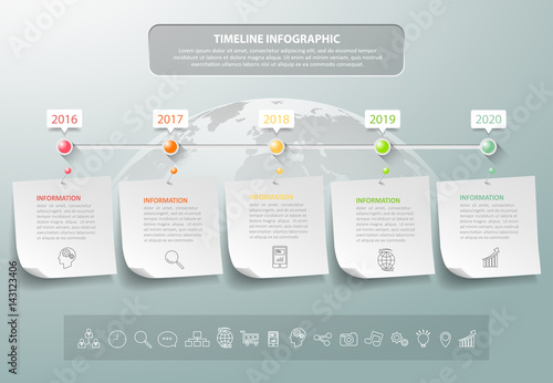 Design business concept infographic template can be used for workflow layout, diagram, number options, timeline or milestones project.