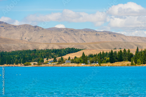 Fototapeta Naklejka Na Ścianę i Meble -  Beautiful Lake Tekapo, NewZealand