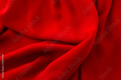 red cloth as background