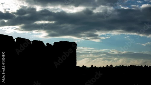 Wallpaper Mural Time lapse of clouds passing over Castle Roche, County Louth in Ireland Torontodigital.ca