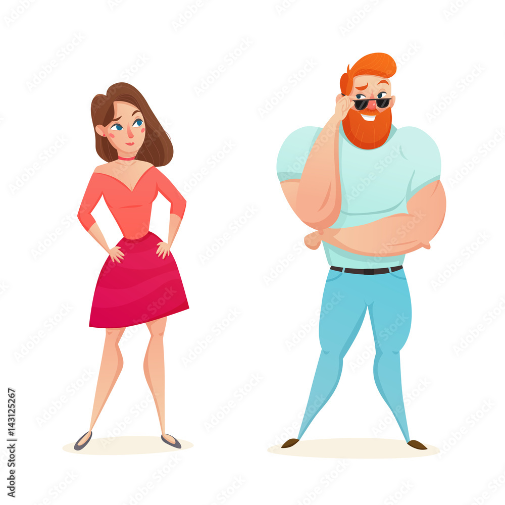 Athletic Macho Flirting With Young Girl Athletic Macho Flirting With Young Girl
