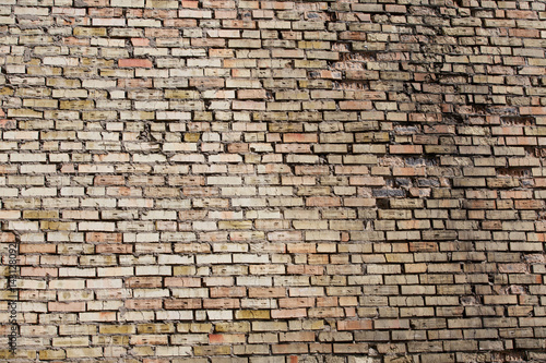 Old brick wall, motley