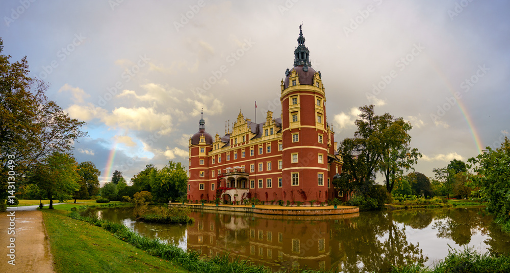 Castle in Bad Muskau,Saxony, germany