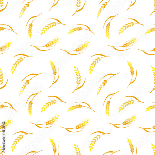 Vector seamless pattern, agriculture.