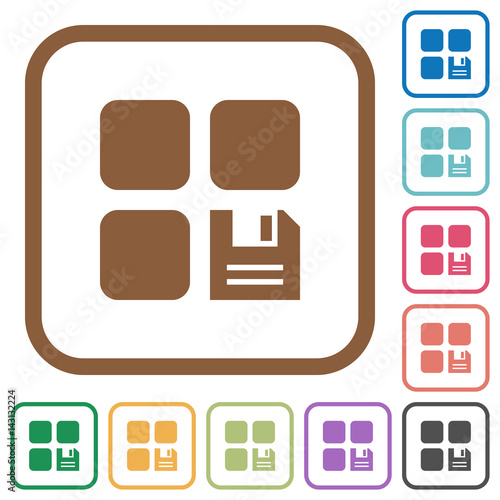 Save component simple icons