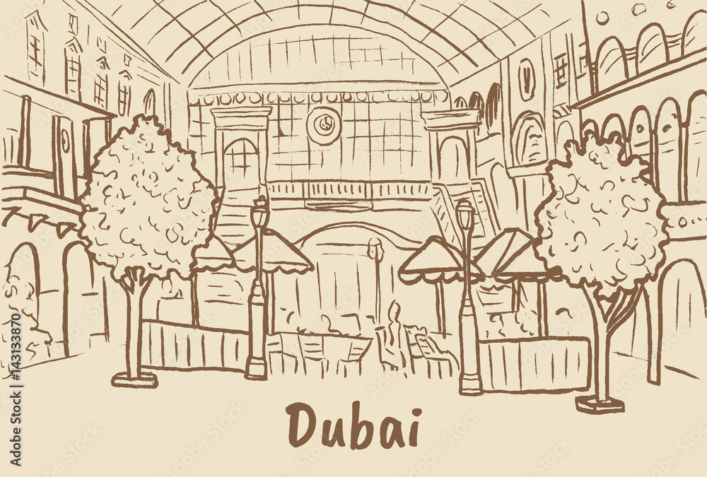 Obraz premium shopping center in Dubai