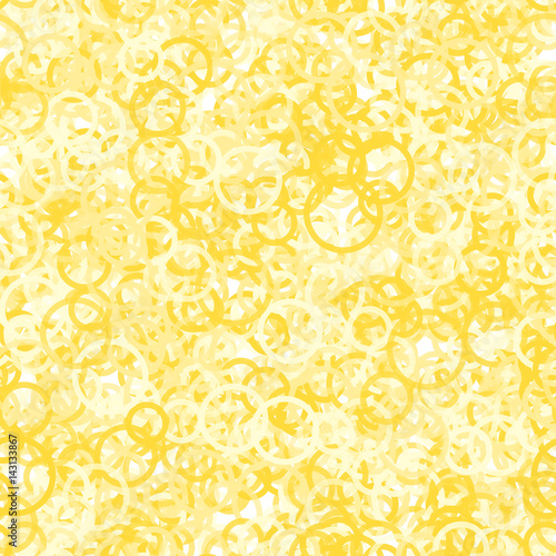 Yellow Circles Seamless Pattern