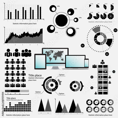Infographic Elements - process infographics. Business infographics  vector.