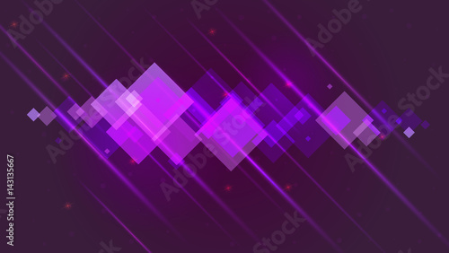 Fototapeta Naklejka Na Ścianę i Meble -  Abstract bright motion background with blurred light rays and lens flare. Dynamic digital, technology backdrop for breaking news or cover. Vector illustration.