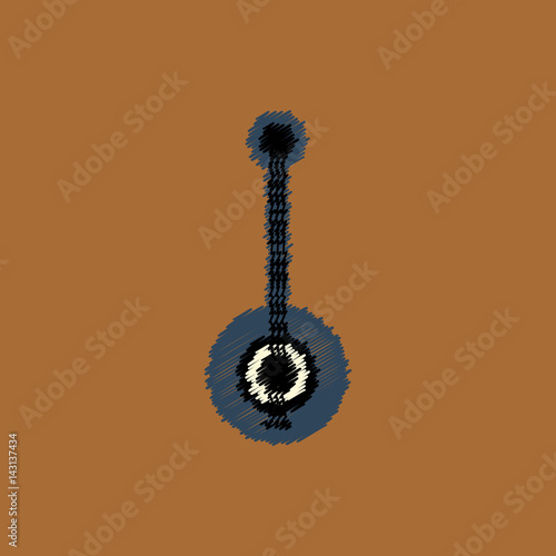 flat vector icon design collection musical instrument