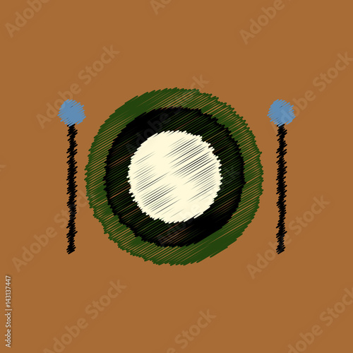 flat vector icon design collection musical instrument