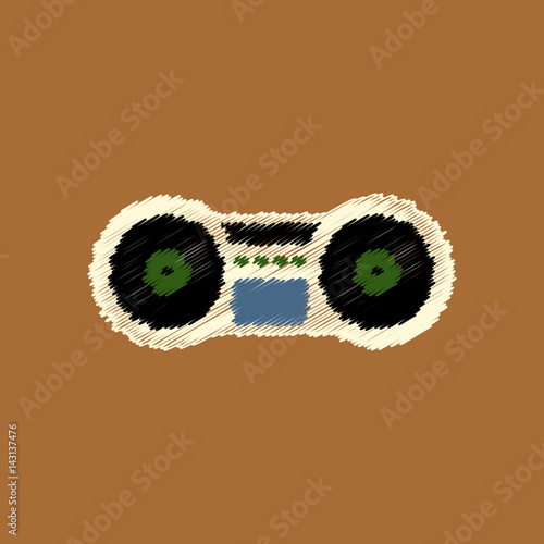 flat vector icon design collection musical instrument
