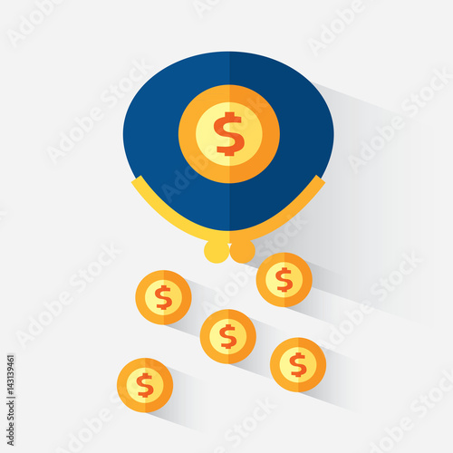 Wallet with dollars