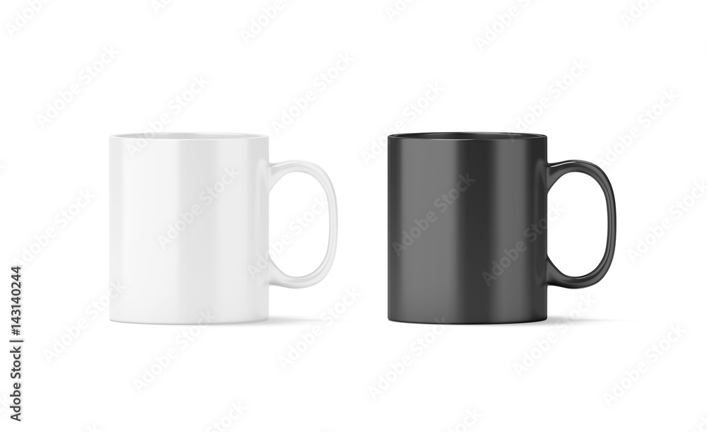 Blank black and white glass mug mockup isolated, 3d rendering. Clear 11 oz coffee cup mock up for sublimation printing. Empty gift pint set branding template. Glassy restaurant tankard design. Blank black and white glass mug mockup isolated, 3d rendering. Clear 11 oz coffee cup mock up for sublimation printing. Empty gift pint set branding template. Glassy restaurant tankard design.