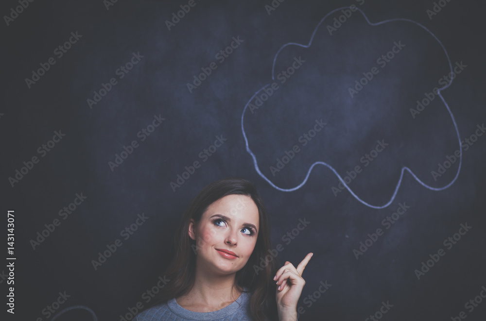 Portrait of an attractive fashionable young brunette woman Portrait of an attractive fashionable young brunette woman