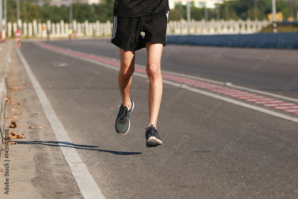 marathon running on the road marathon running on the road
