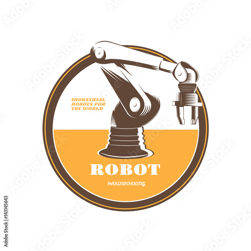 Hydraulic, industrial robot for the automation of production