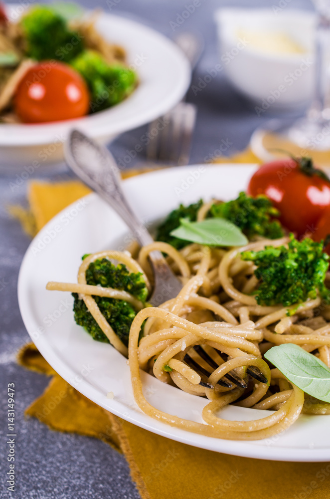 Wholegrain pasta with vegetables Wholegrain pasta with vegetables