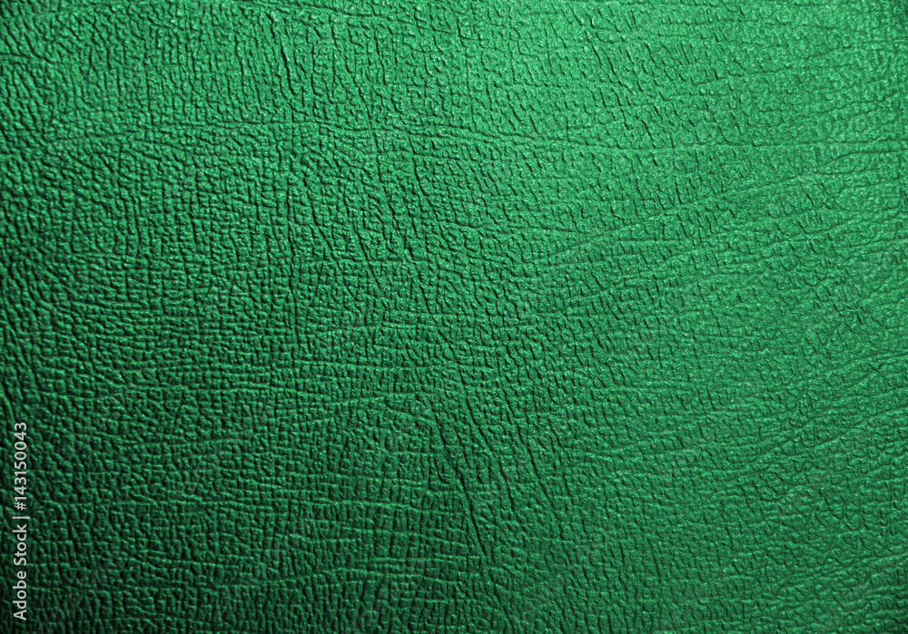 Green leather texture or background Green leather texture or background