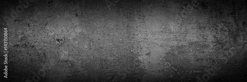 Black monochrome slate background. Concrete texture