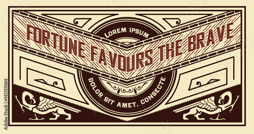 Set of retro labels.