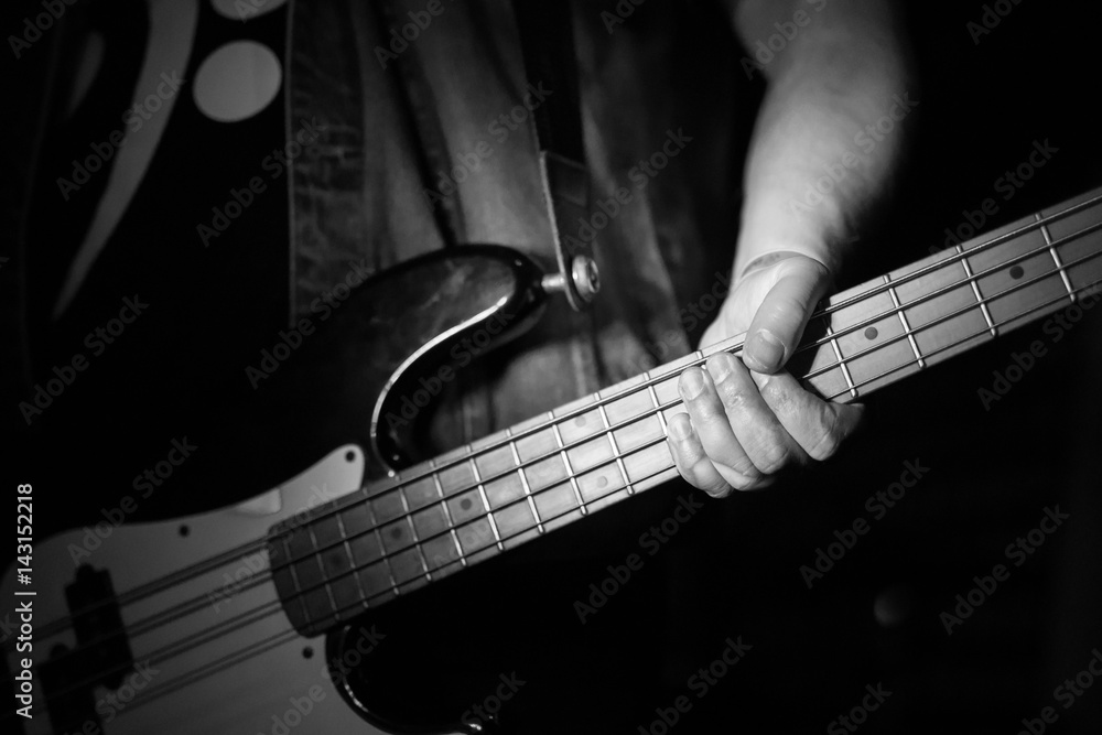 Bass guitar player