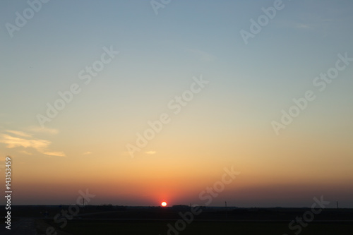 Beautiful sky at sunset of the day. Natural gradient photo