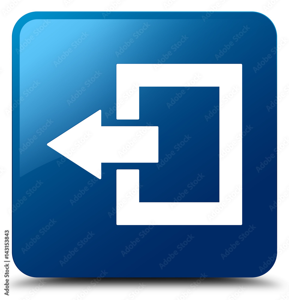 Login icon blue square button Login icon blue square button