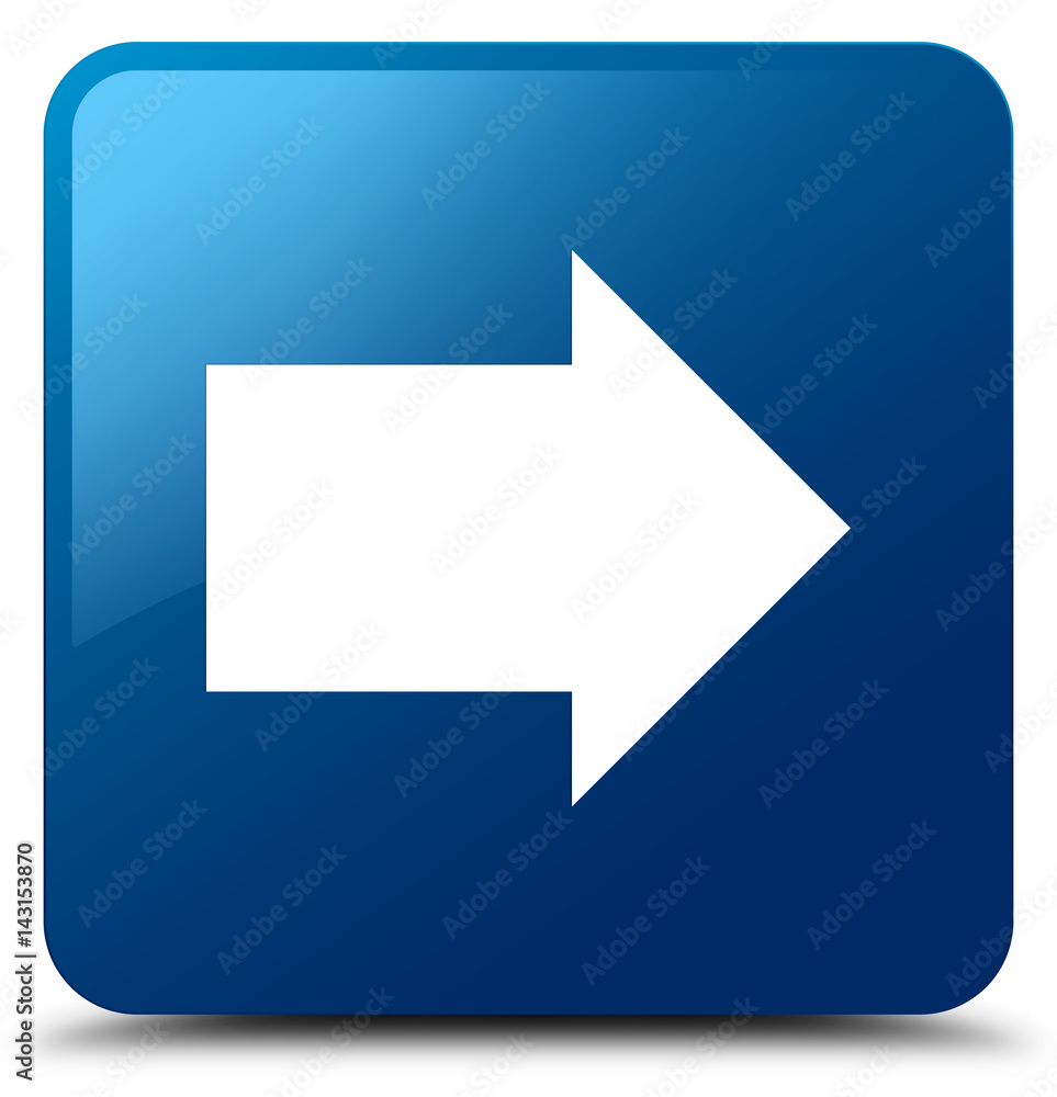 Next arrow icon blue square button Next arrow icon blue square button