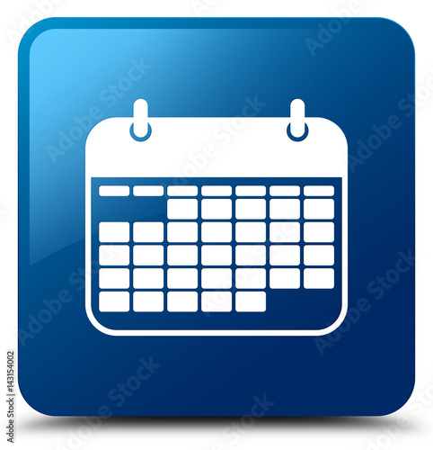 Calendar icon blue square button