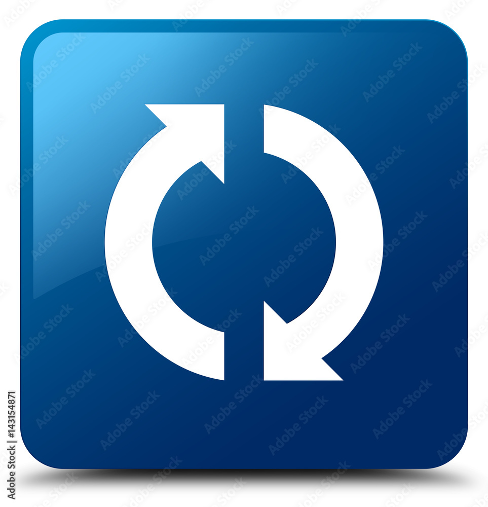 Update icon blue square button Update icon blue square button