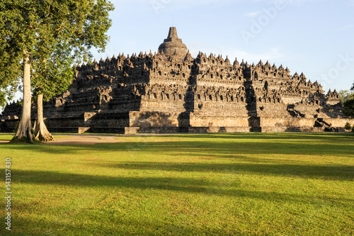 The temple of Borobudur on Java,  Indonesia photo