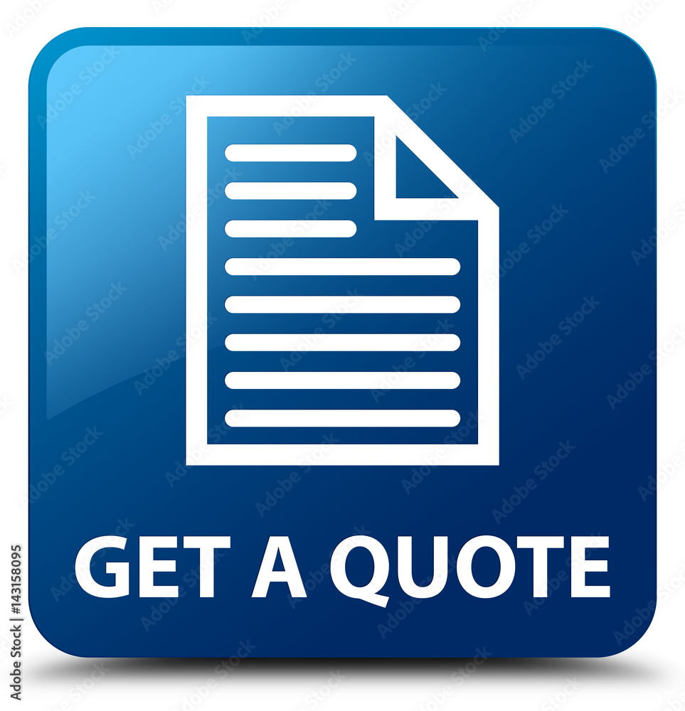 Get a quote (page icon) blue square button Get a quote (page icon) blue square button