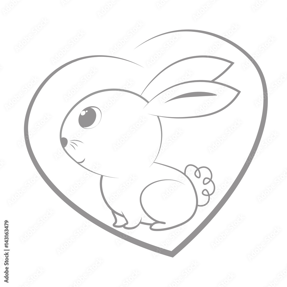 easter rabbit in the heart sign calligraphy. chalk handwriting. vector illustration. easter rabbit in the heart sign calligraphy. chalk handwriting. vector illustration.