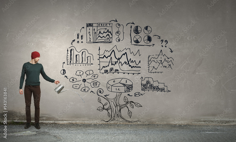 Invest right for better future . Mixed media