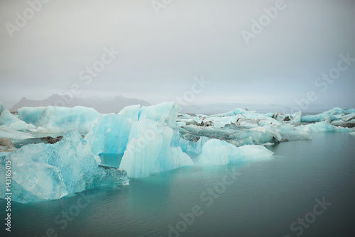 Group of Blue Ice Blocks © photographmd