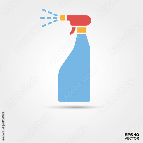 Spray bottle vector icon