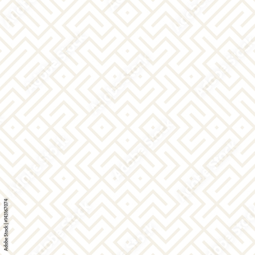 Geometric Ethnic Background Lattice. Stylish Subtle Texture. Vector Abstract Seamless Pattern.