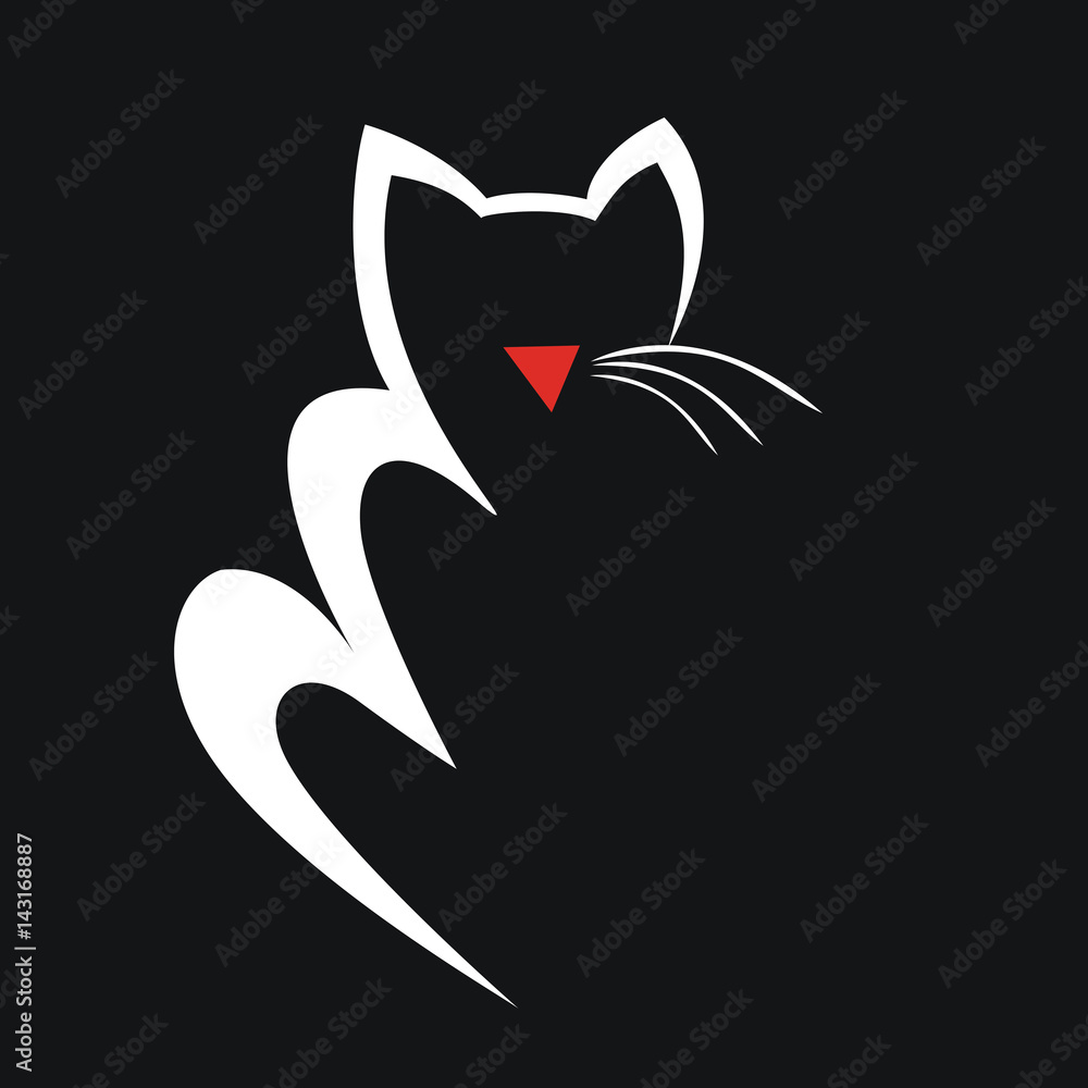 Fototapeta premium Cat logo