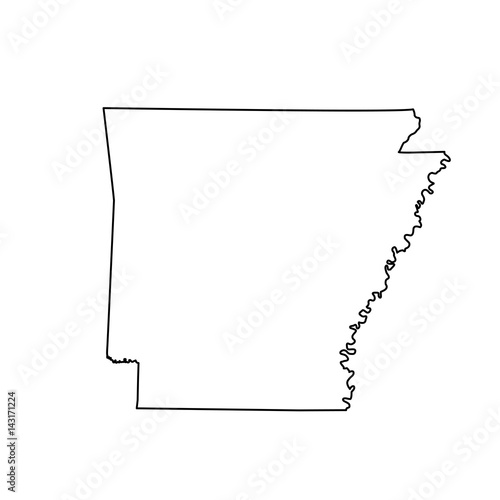 map of the U.S. state Arkansas photo