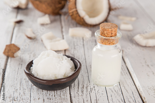 close up of a coconut oil