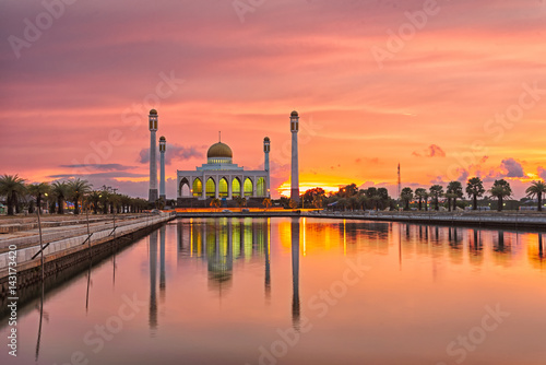 Central Mosque in Hat Yai Thailand. photo