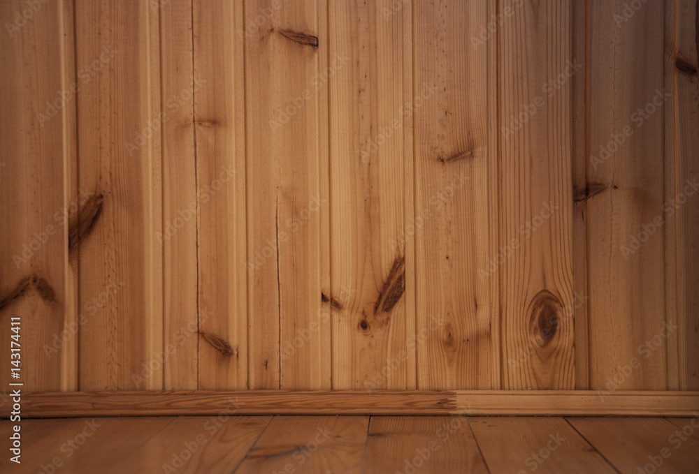 Room, wood wall and floor for background Room, wood wall and floor for background