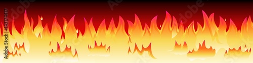 Bannière. Feu, flammes 