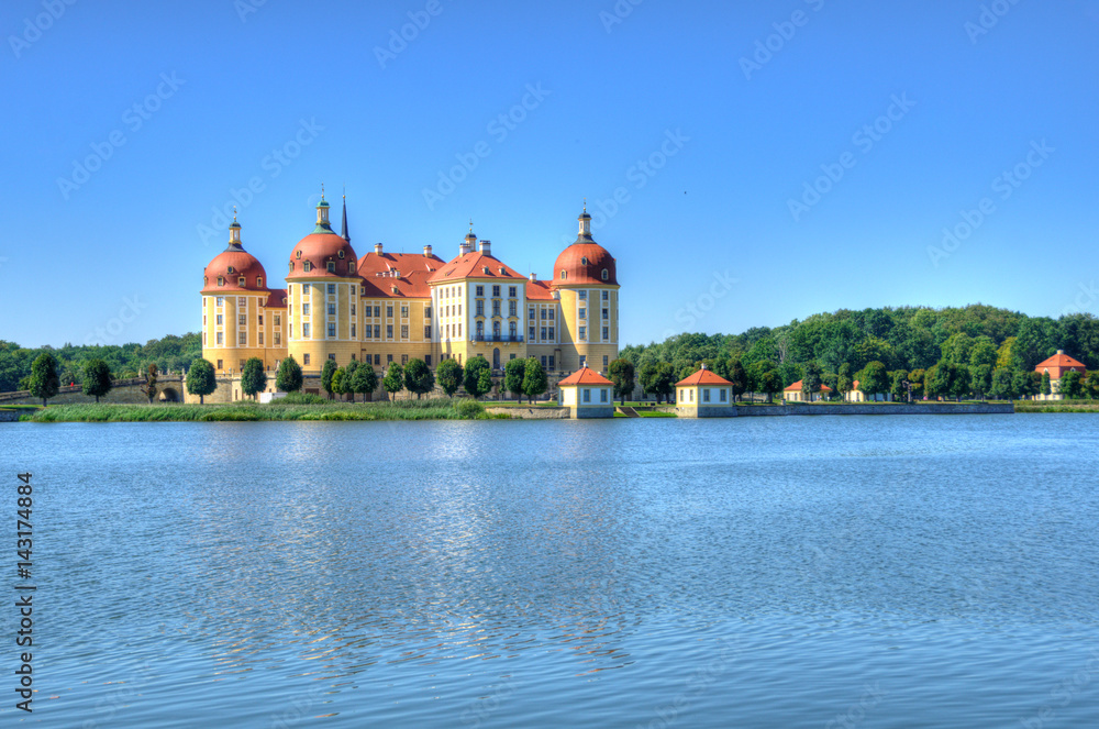 Wasserschloss Moritzburg in Sachsen Deutschland