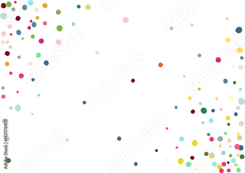 Abstract colorful confetti background. Isolated on the white. Vector holiday illustration.