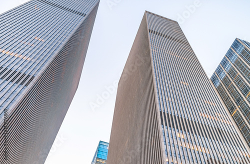 Tall city buildings. Office and business concept