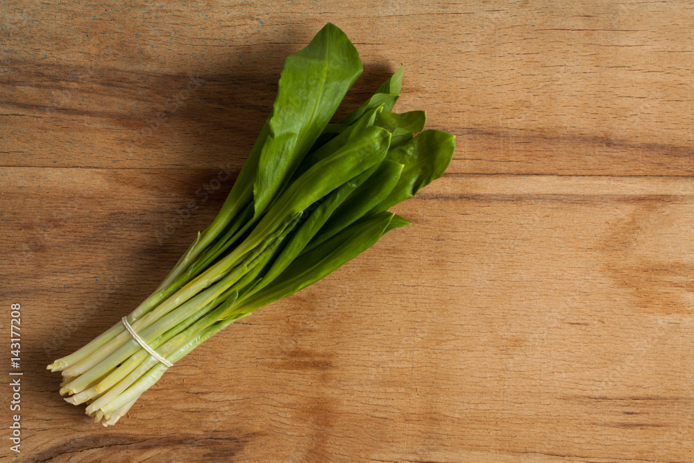 Ramsons isolated on a white background.