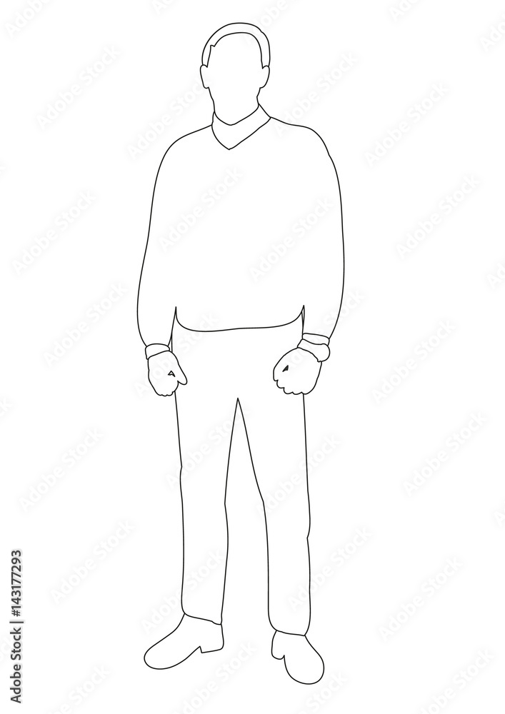Man Standing Sideways Figure Drawing by sukaiburu8 on DeviantArt